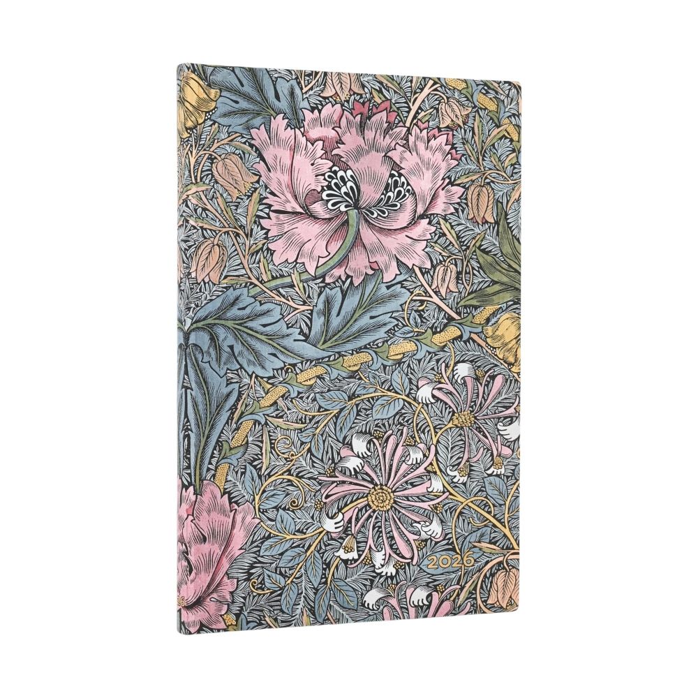 Agenda 2026 Maxi - Semanal - Morris Pink Honeysuckle – Ru Papel