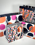 Bolsa de Regalo L - Dots Naranjo/Pink (con Folia Met.)