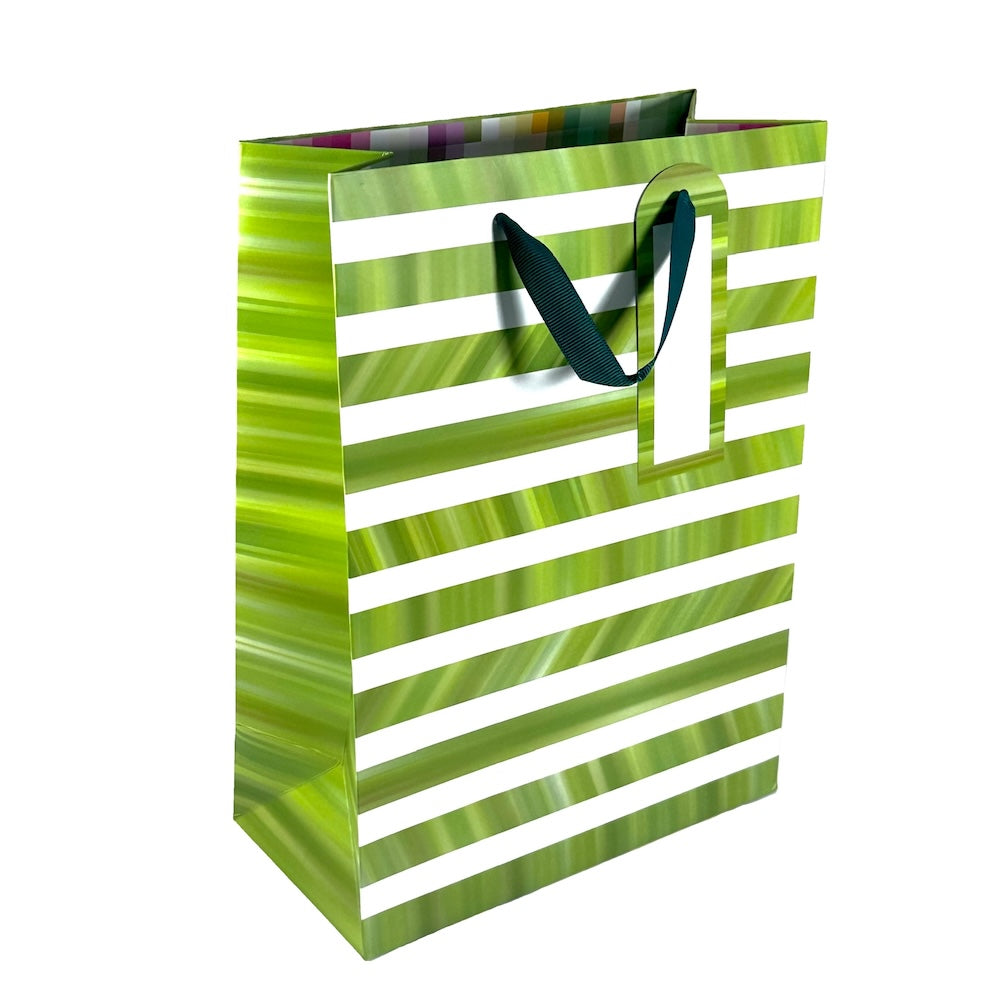 Bolsa de Regalo L - Lineas Verdes