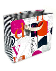 Bolsa de Regalo S - HBDay Naranjo/Pink (con Folia Met.)
