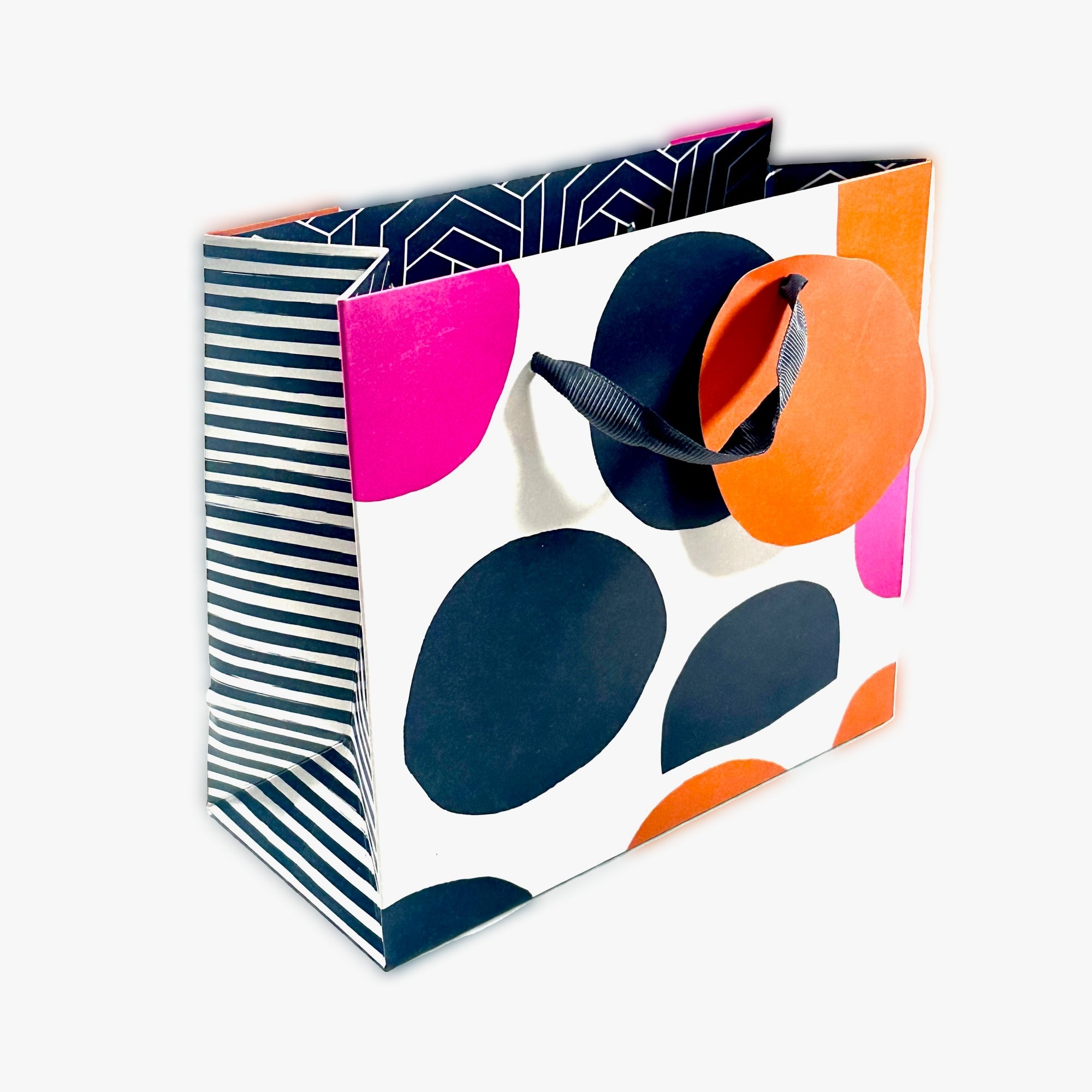 Bolsa de Regalo S - Spots Naranjo/Pink