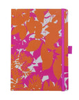 Libreta Tapa Blanda A5 (Puntos) - Hojas Naranjo/Pink
