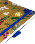 Libreta Tapa Blanda A5 (Puntos) - Kraft Flores Moradas