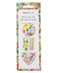 Set Marcapáginas Magnéticos - Flores Verde/Rosa