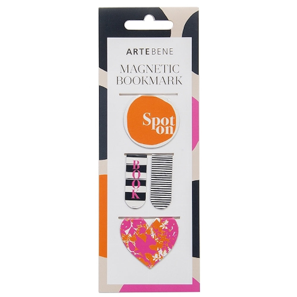 Set Marcapáginas Magnéticos - Naranjo/Pink