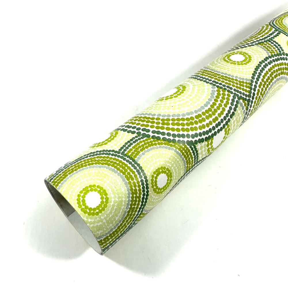 Papel de Regalo - Circulos Verdes
