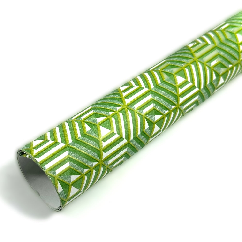 Papel de Regalo - Geométrico Verde