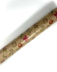 Papel de Regalo - Kraft Flores Naiv