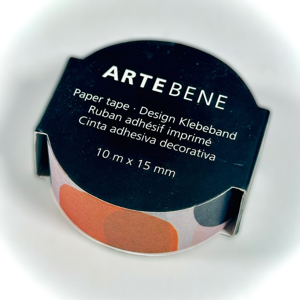 Washi Tape - Spots Naranjo/Pink