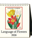Calendario Escritorio 2026 - Language of Flowers