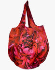 Bolsa Tela Fashion Redonda - Flores Rojas Anja Shahinniya