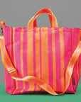 Bolso Shopper Bag Deluxe - Stripes Neon