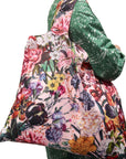 Bolsa Tela XL (59x48) - Saludo Floral Rosa