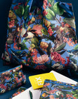 Bolsa Tela XL (59x48) - Pajaro Berry Azul