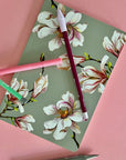 Cuadernillo A5 Deluxe (Puntos) - Magnolias