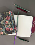 Libreta Anillada Tapa Dura (Puntos) - Flor de la Pasion