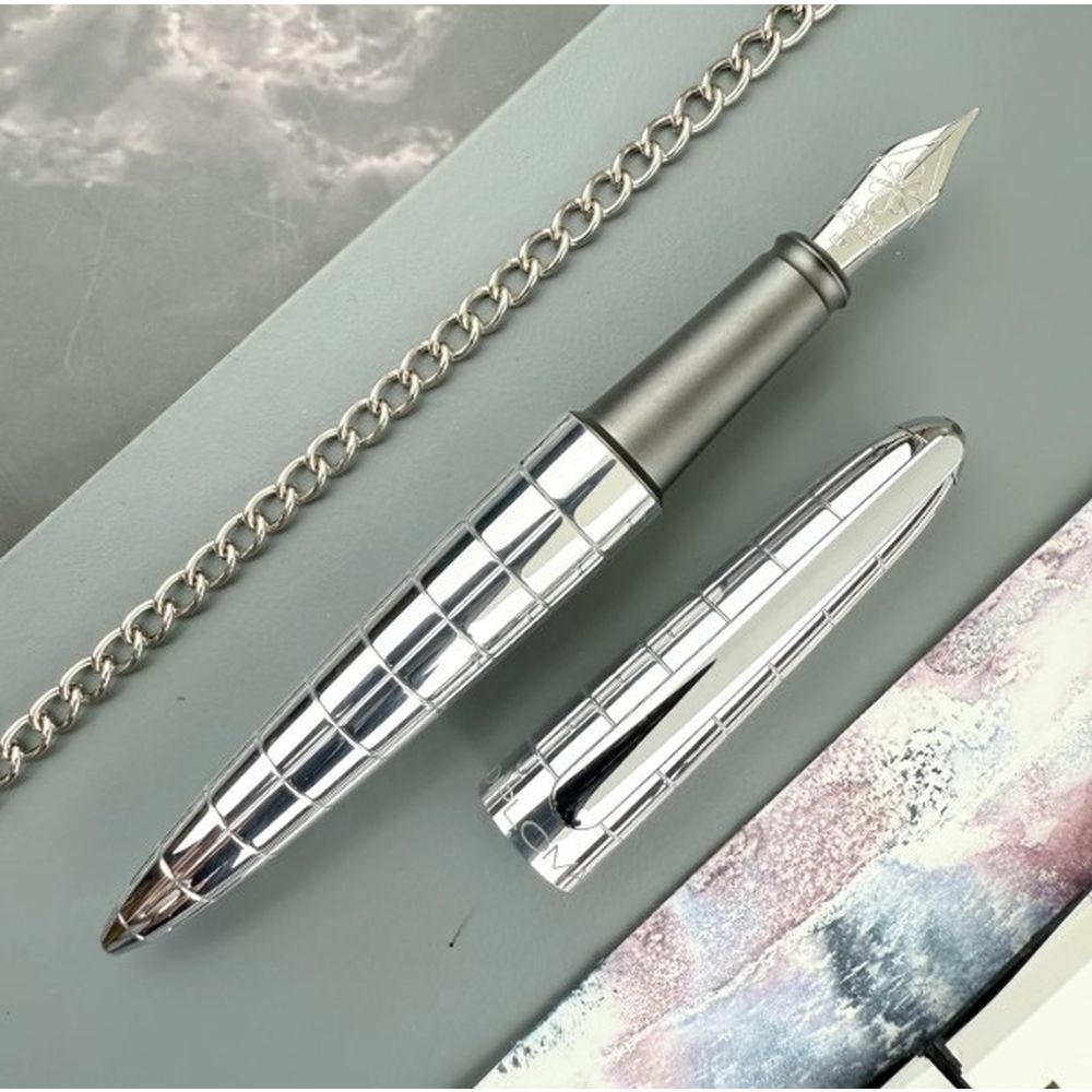 Pluma Fuente Aero - Rhomb Chrome