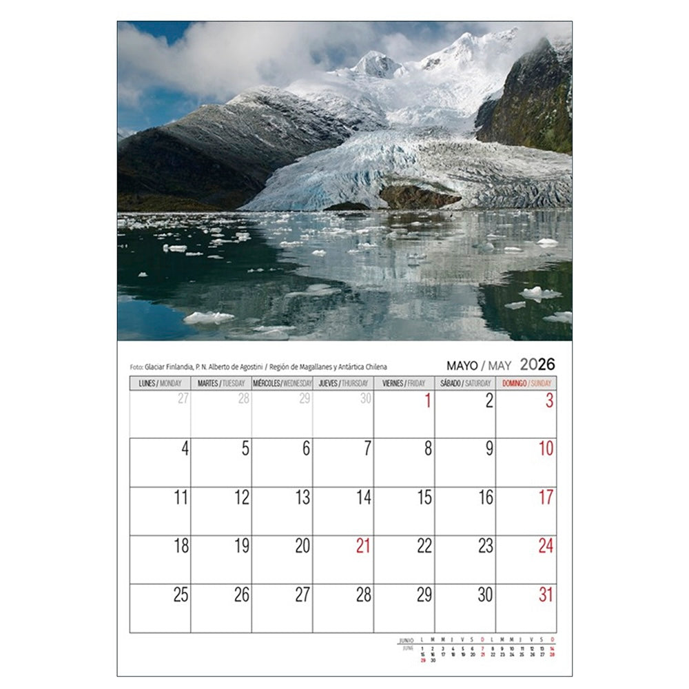 Calendario Pared 2026 - Chile