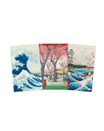 Set 3 Libretas Pocket - Japanese Woodblocks
