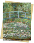 Tarjeta - Monet Bridge over a Pond of W. Lilies