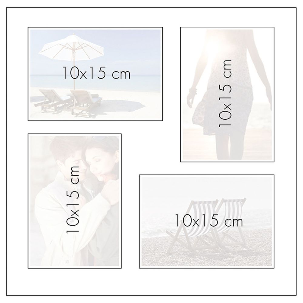 Album Cuadrado Hojas Blancas - Crudo Beige