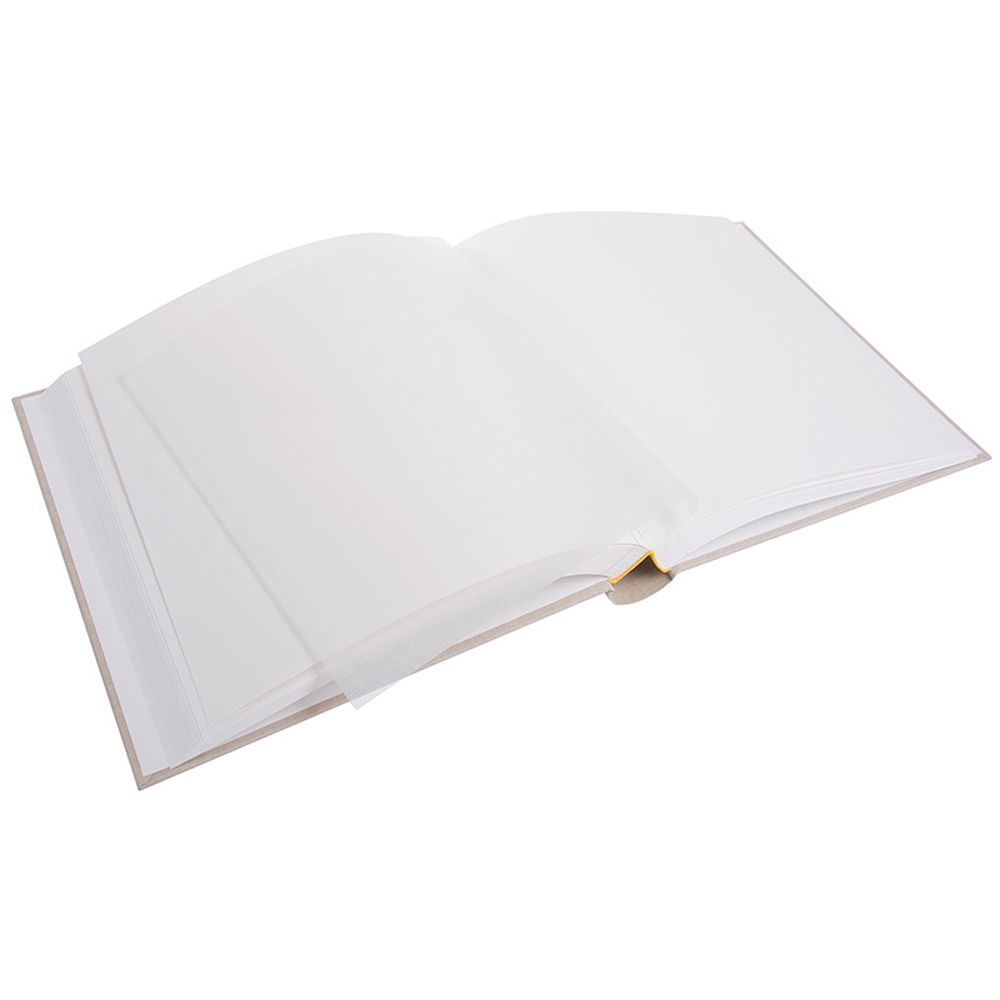Album Cuadrado Hojas Blancas - Crudo Beige