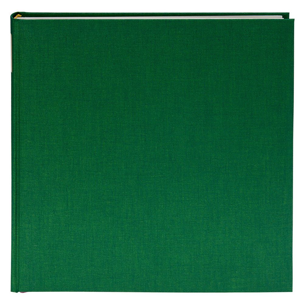 Album Cuadrado Hojas Blancas - Verde Oscuro
