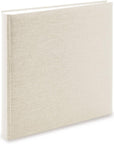 Album Cuadrado Hojas Blancas - Crudo Beige