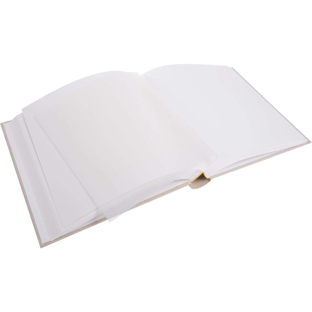 Album Cuadrado Hojas Blancas - Crudo Beige