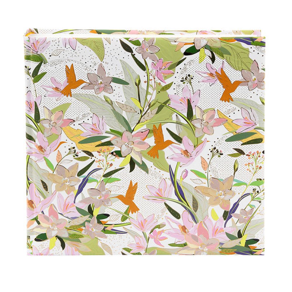 Album Cuadrado Hojas Blancas - Royal Lily Picaflores Blanco