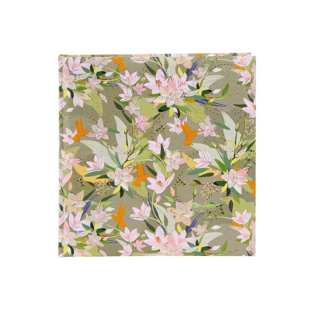 Album Cuadrado Hojas Blancas - Royal Lily Picaflores Verde