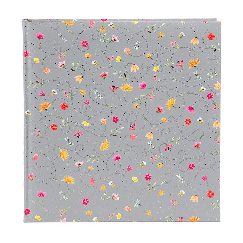 Album Cuadrado Hojas Blancas - Summer Day Flores Grises