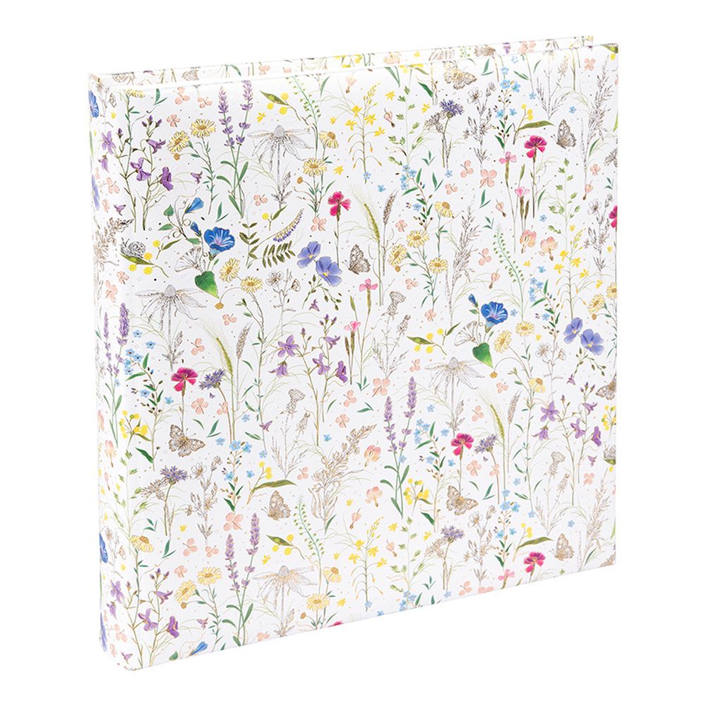 Album Cuadrado Hojas Blancas - Summer Meadow Florcitas Blanco