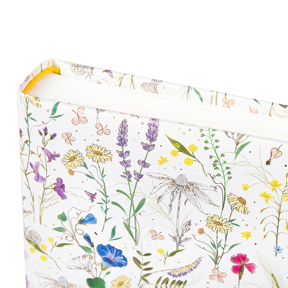 Album Cuadrado Hojas Blancas - Summer Meadow Florcitas Blanco