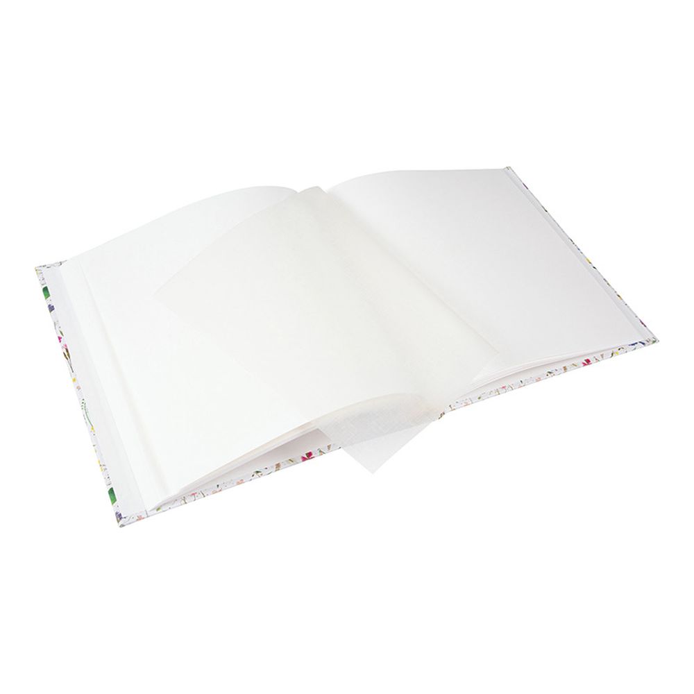 Album Cuadrado Hojas Blancas - Summer Meadow Florcitas Blanco
