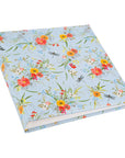 Album Cuadrado Hojas Blancas - Verano Flores Celeste