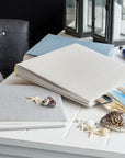 Album Cuadrado Hojas Blancas - Crudo Beige