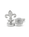 Sello Flor de Lis - 2 Corazones Vacios (Izquierda/ Derecha))