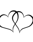 Sello Flor de Lis - 2 Corazones Vacios (Izquierda/ Derecha))