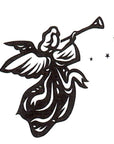 Sello Flor de Lis - Ángel Trompeta 2 (con Estrellas)