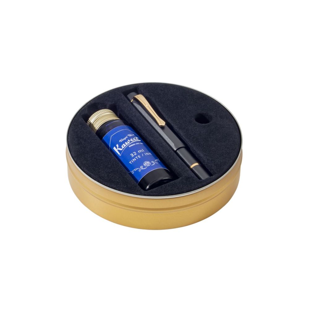 Starter Set Pluma Fuente Piston Filler AL Sport - Negro