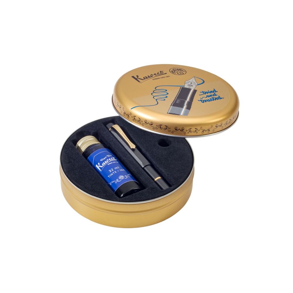 Starter Set Pluma Fuente Piston Filler AL Sport - Negro
