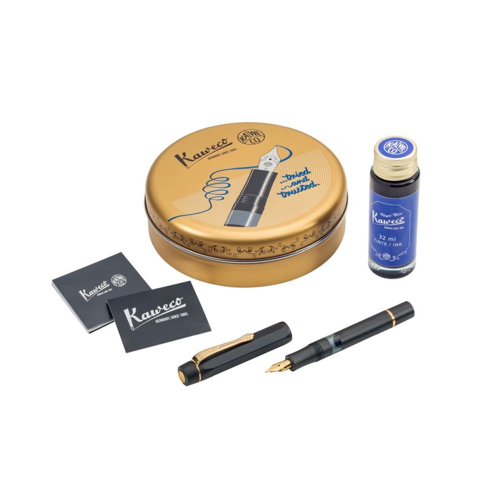 Starter Set Pluma Fuente Piston Filler AL Sport - Negro