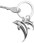 Llavero - Delfines Plata
