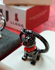 Llavero - Bulldog Negro