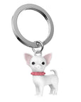 Llavero - Chihuahua Blanco