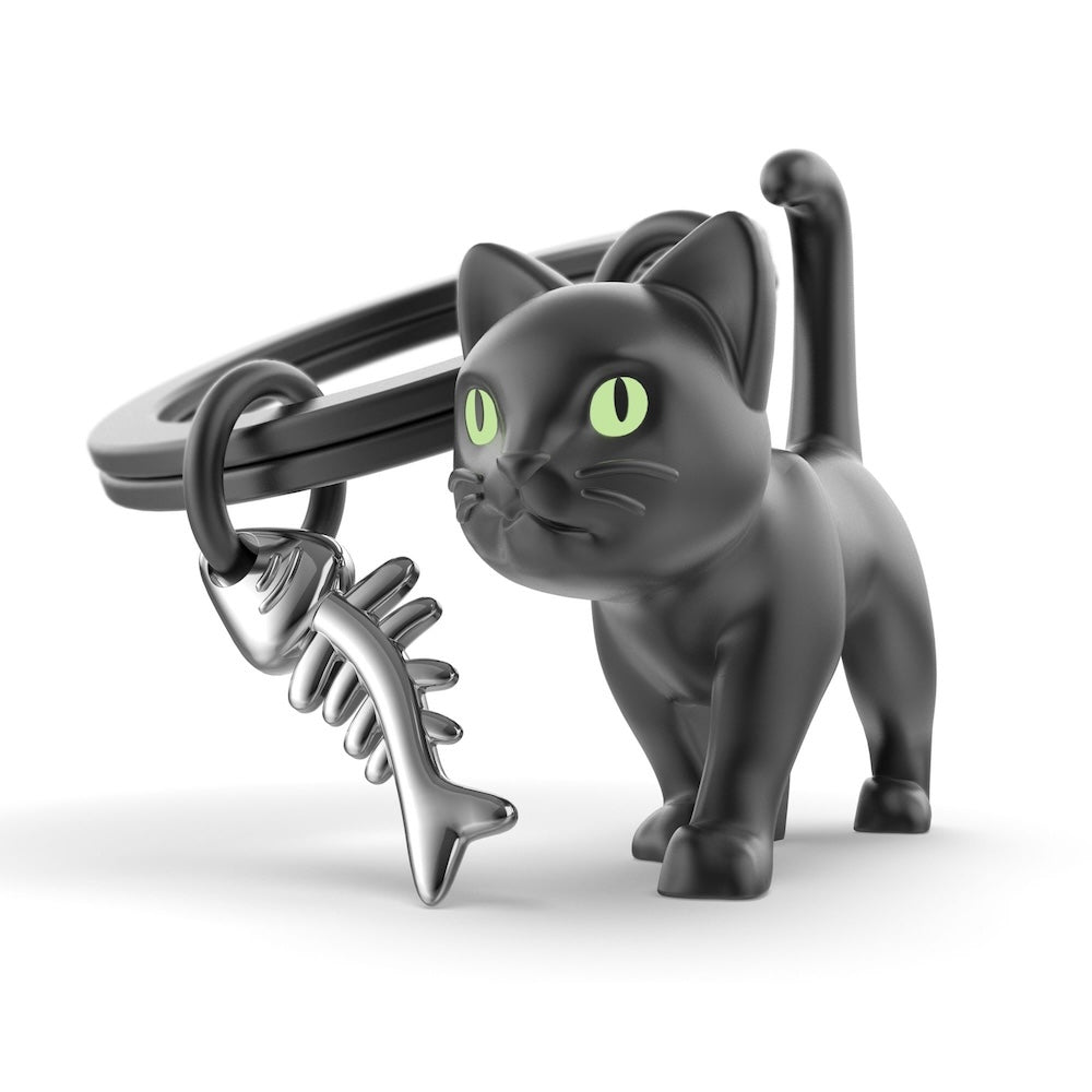 Llavero - Gato Negro Pez