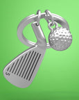 Llavero - Club de Golf Plateado