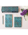 Libreta Midi Tapa Blanda - Blue Velvet