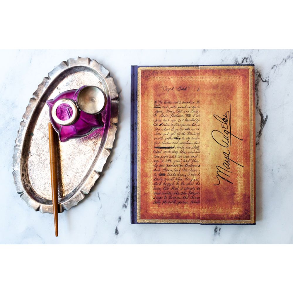 Libreta Ultra Tapa Dura - Angelou, I Know Why the Caged Bird Sings